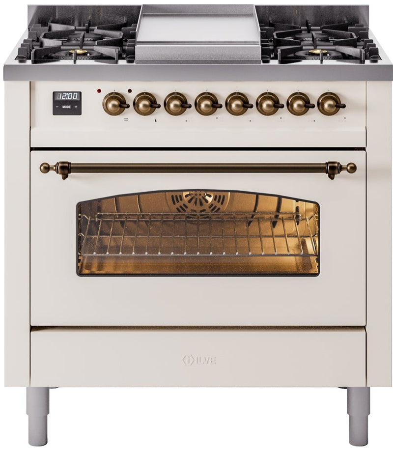 Ilve 36'' Nostalgie II Dual Fuel Liquid Propane Range
