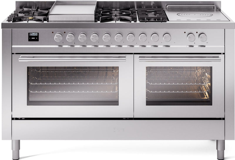 Ilve 60'' Professional Plus II Dual Fuel Natural Gas Range