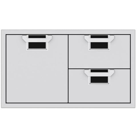 Hestan Aspire 36" Double Drawer and Door Storage Center