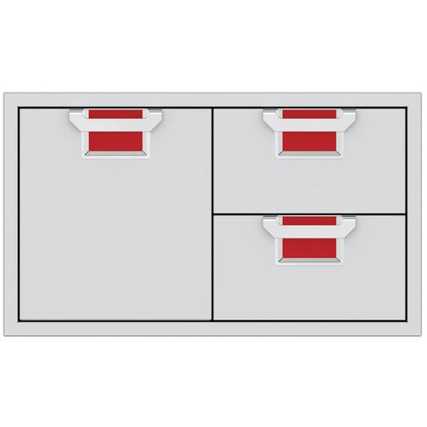 Hestan Aspire 36" Double Drawer and Door Storage Center