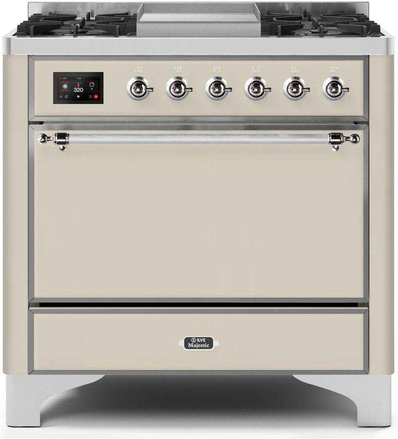 Ilve 36'' Majestic II Dual Fuel Liquid Propane Range
