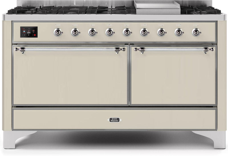 Ilve 60'' Majestic II Dual Fuel Natural Gas Range