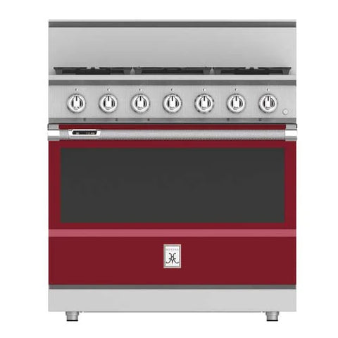 Hestan 36" Range 5 Burner Dual Fuel Color Panels
