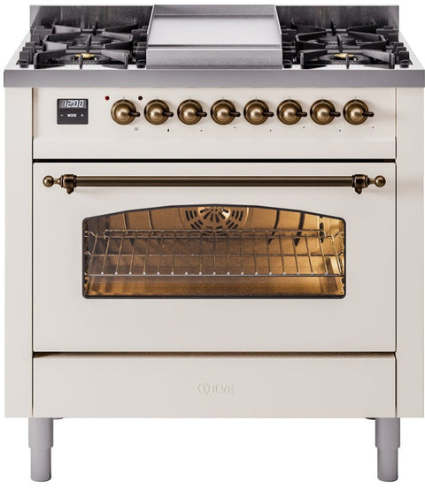 Range NEXT 48 Classic Stainless steel - 4 induction, griddle, 2 gas and 2  gas ovens