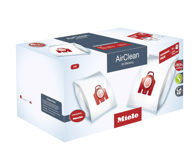 Miele FJM Dustbags and HA 50 Filter Performance AirClean 3D Pack