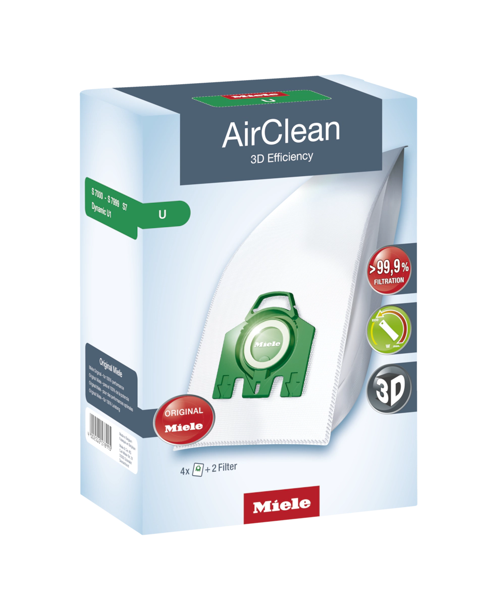 Miele 10123210 AirClean 3D Efficiency Dust Bag (10 Bags and 4 Filters)