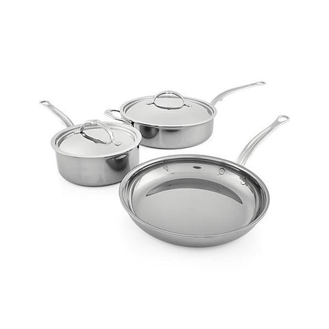 hestan nanobond stainless steel 5-piece cookware set