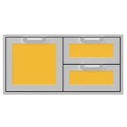 Hestan 36" Double Drawer and Door Storage Combo