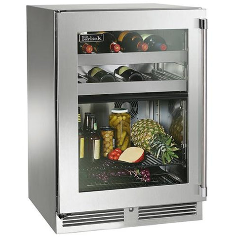 Perlick 24" Indoor Signature Series Dual Zone Refrigerator/Wine Reserve