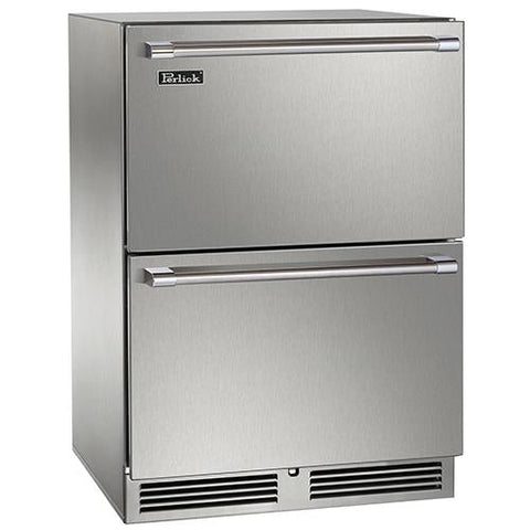 Perlick 24" Signature Series Marine Grade Dual-Zone Freezer/Refrigerator Drawers