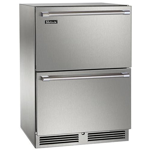 Perlick 24" Indoor Signature Series Dual Zone Freezer/Refrigerator Drawers
